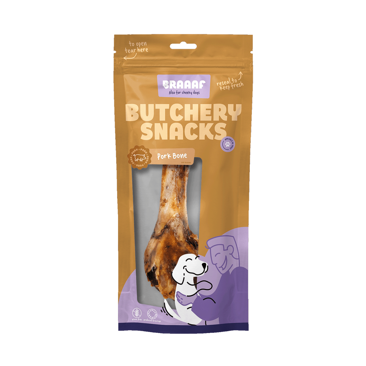 Braaaf Butchery Snacks Varkensbot 1 stuk