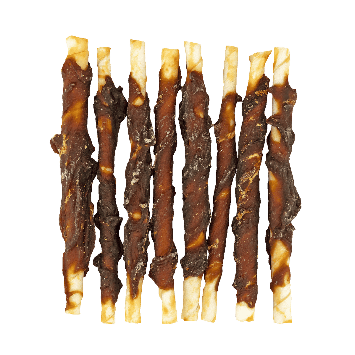 Braaaf Rawhide Roll Sticks Eend - 8 st.