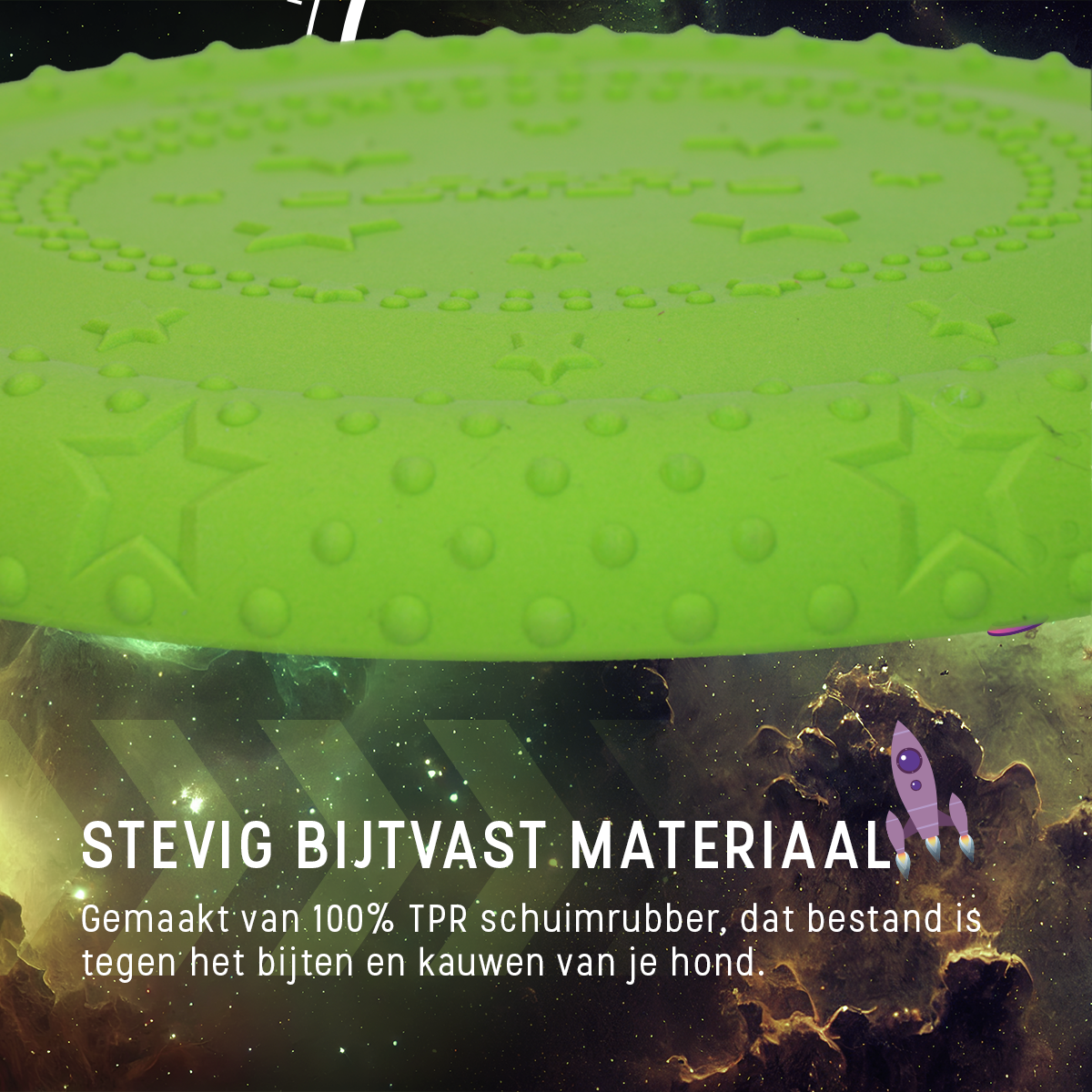 Dog Comets UFO Flyer Groen M