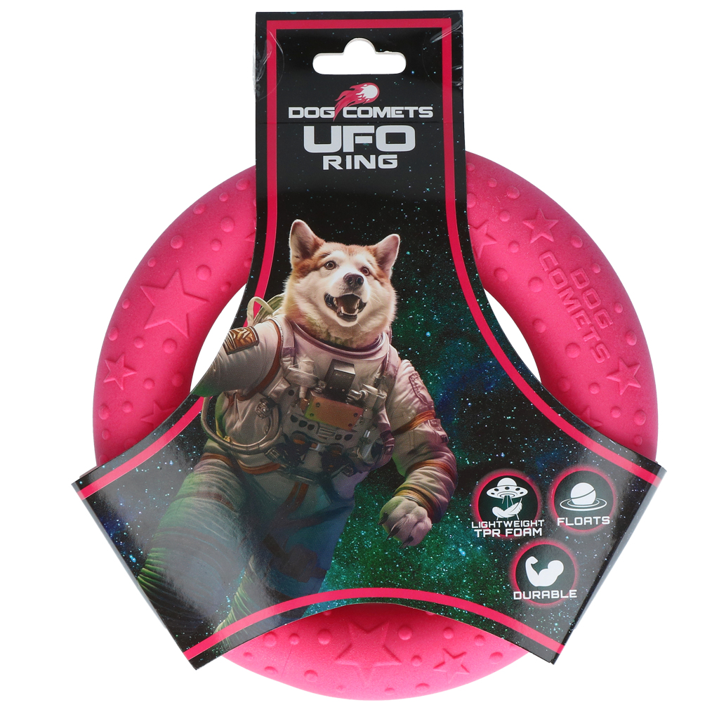 Dog Comets UFO Ring Roze M