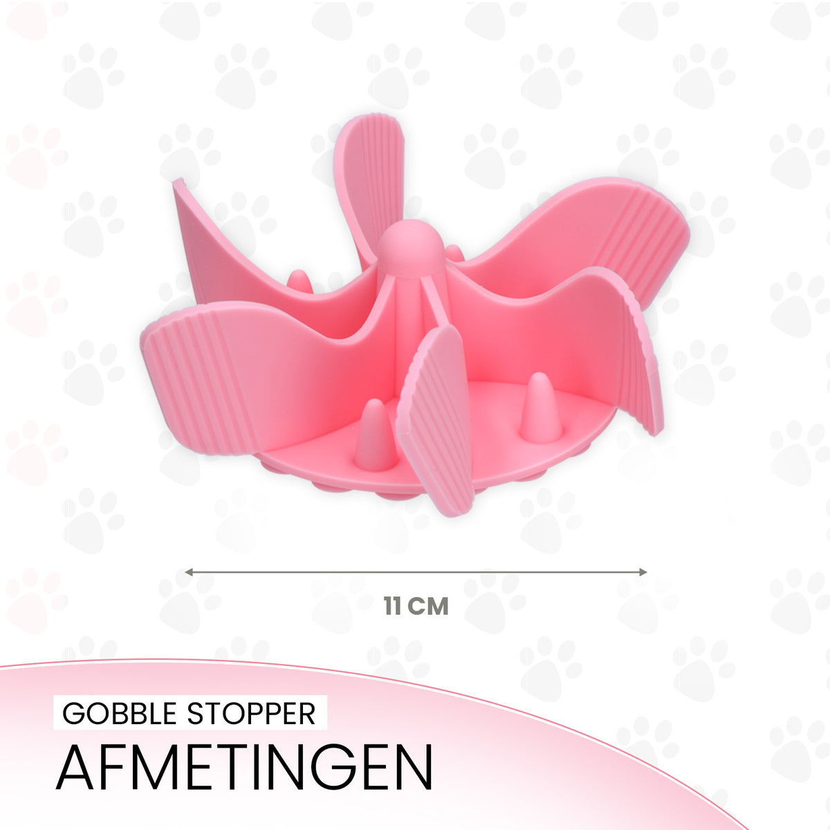 Eat Slow Live Longer Gobble Stopper Roze M