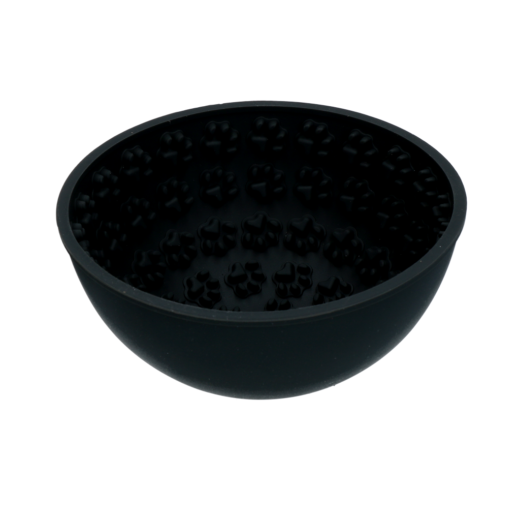Eat Slow Live Longer Lick Mat Wobble Bowl Grijs