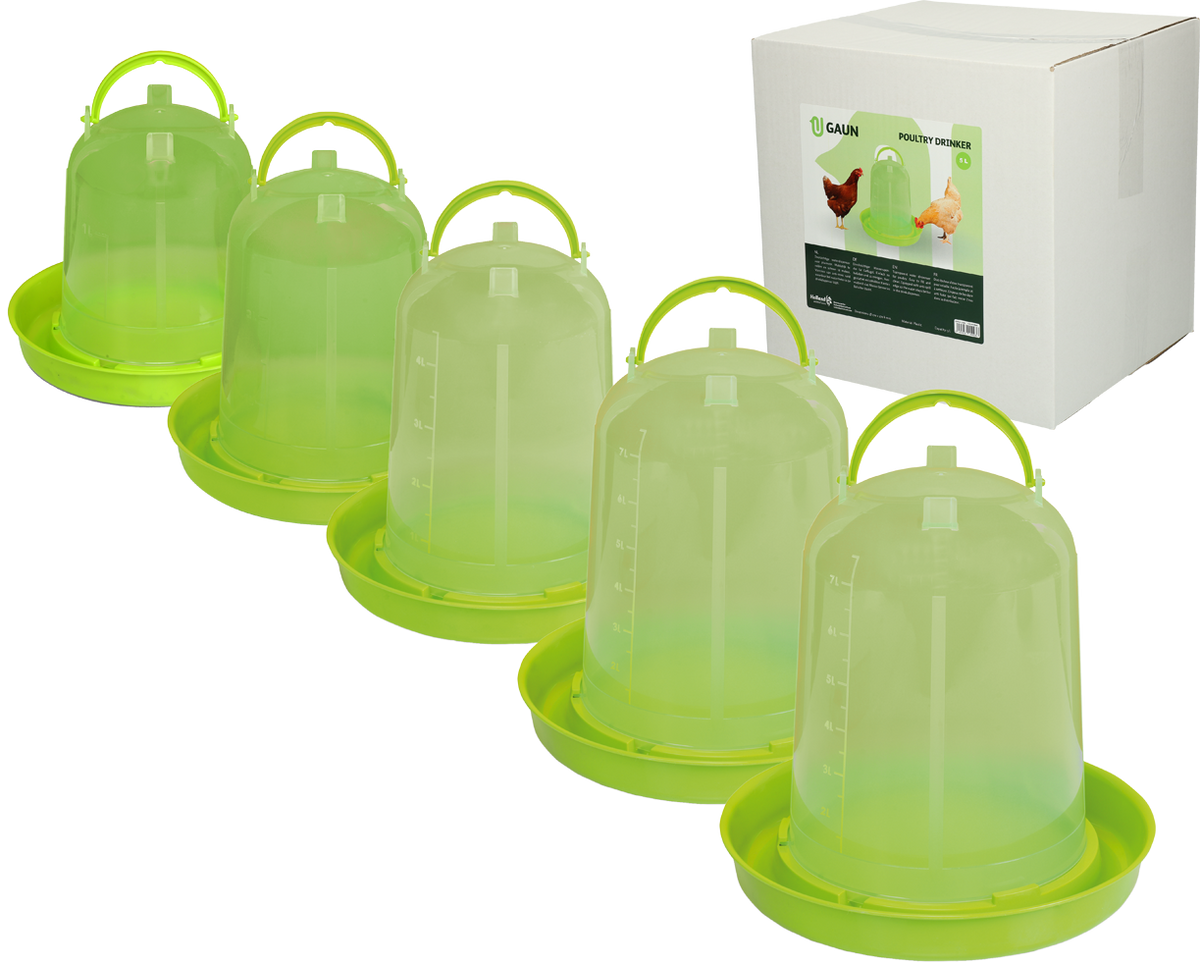 Gaun Pluimvee Drinktoren Limoengroen 5 l