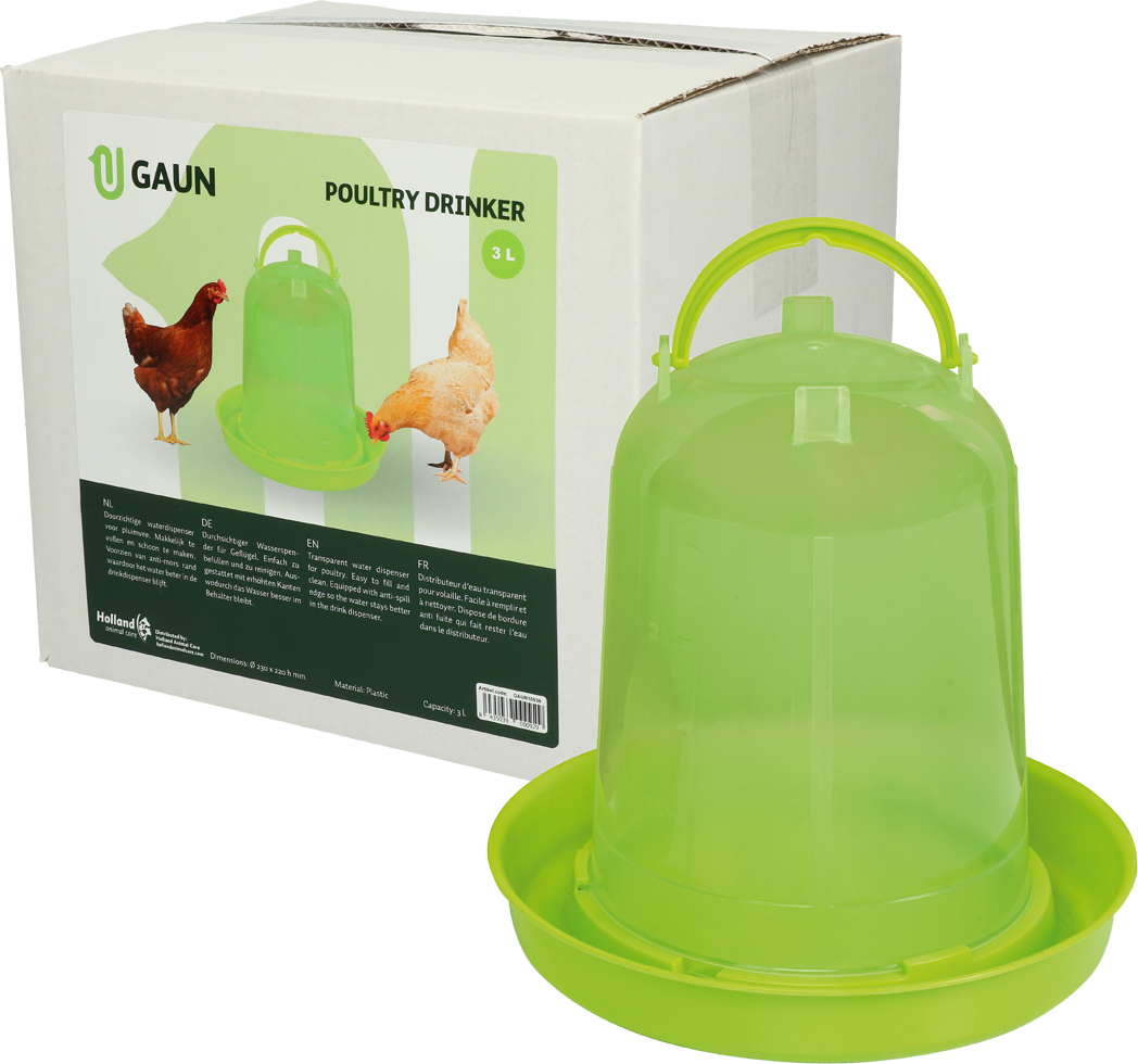 Gaun Pluimvee Drinktoren Limoengroen 3 l