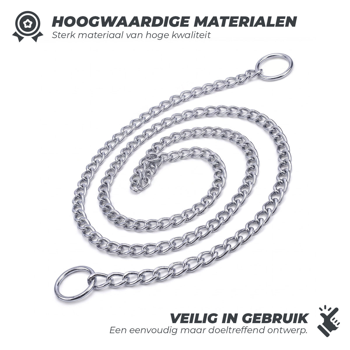 Correctieketting Verchroomd 55 cm