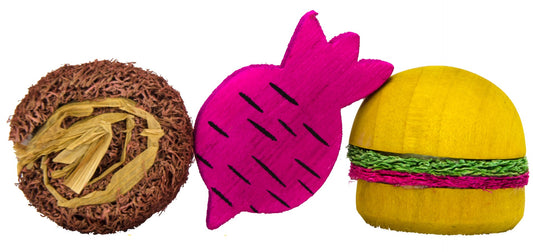 Pawise Wooden Loofah Pretty Toys No2