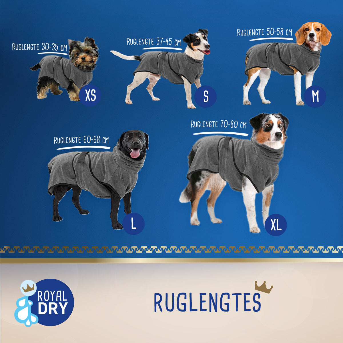 Royal Dry Badjas Voor Honden XL
