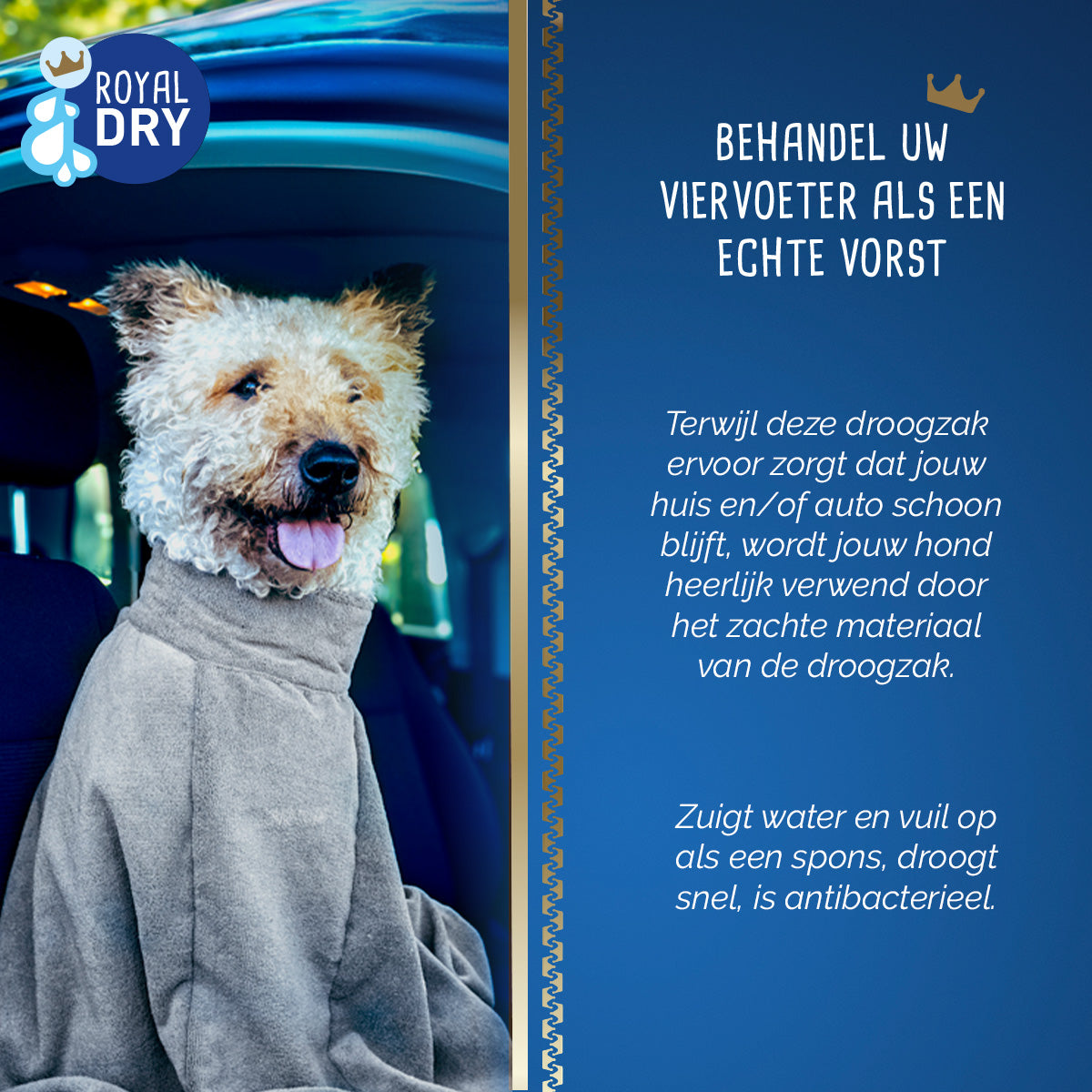 Royal Dry Doggy Bag Droogzak XS