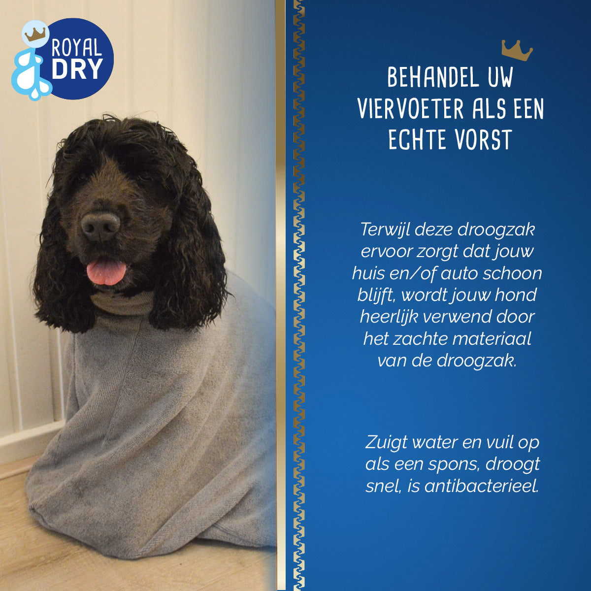 Royal Dry Doggy Bag Droogzak S