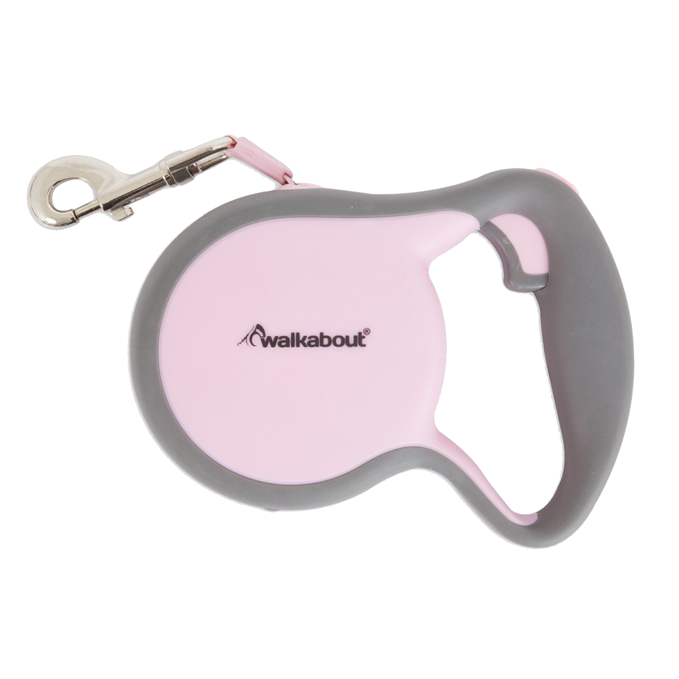 Walkabout Retractable Leash Roze XS