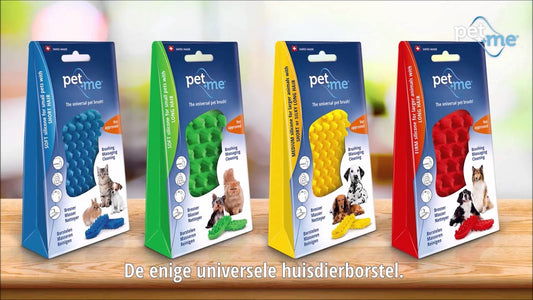 Pet+Me Cat Hair Brush Lang haar Groen