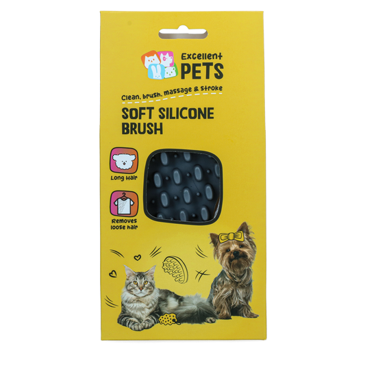 Excellent Pets Soft Silicone Brush Lang haar
