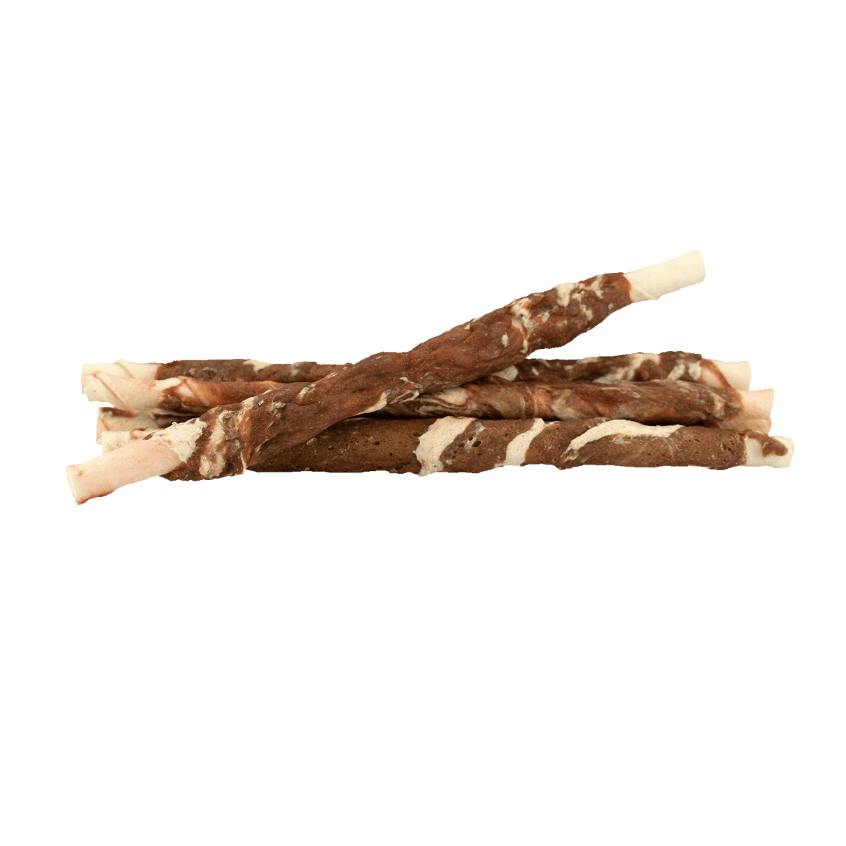 Braaaf Rawhide Twister Rund & Vis (6 st.) - 21 cm