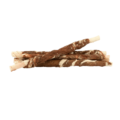 Braaaf Rawhide Twister Rund & Vis (6 st.) - 21 cm