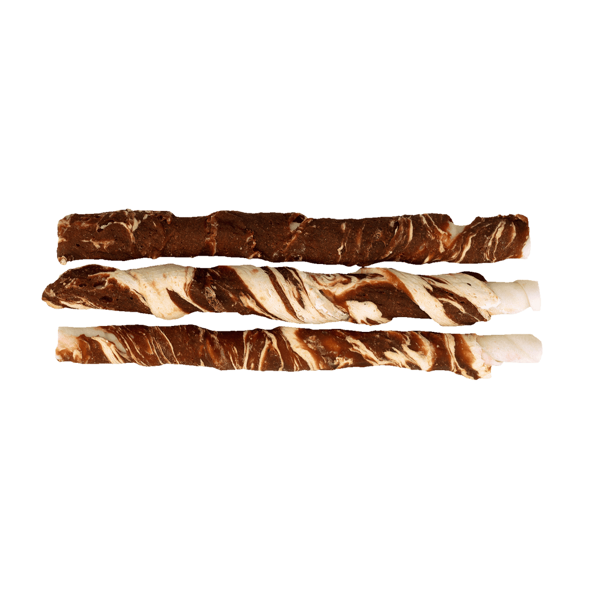 Braaaf Rawhide Twister Rund & Vis (3 st.) - 21 cm