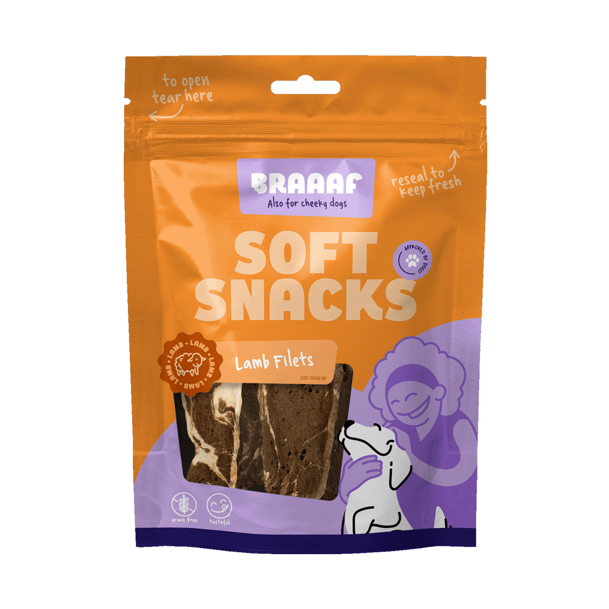 Braaaf Soft Snack Filet - Lam & Vis
