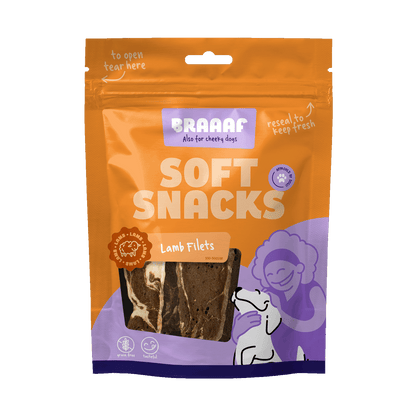 Braaaf Soft Snack Filet - Lam & Vis