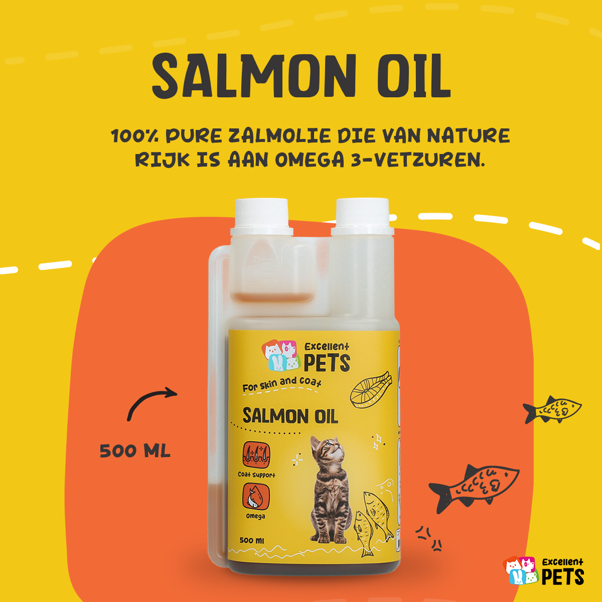 Excellent Pets Cat Salmon Oil 500 ml