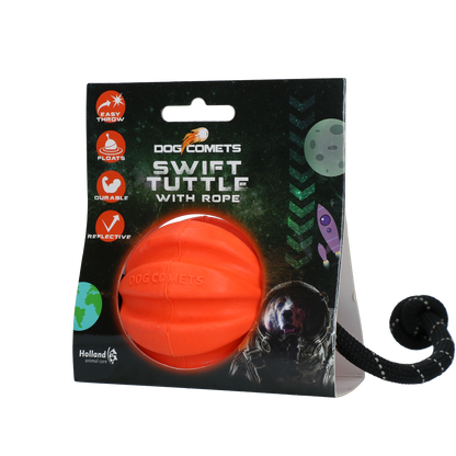 Dog Comets Swift Tuttle Met Touw Oranje