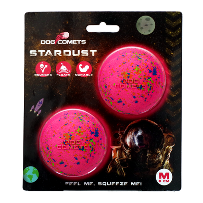 Dog Comets Stardust Roze M (2-Pack)