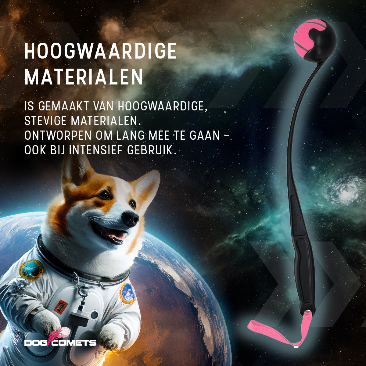 Dog Comets Launcher (Werpstok) Roze M