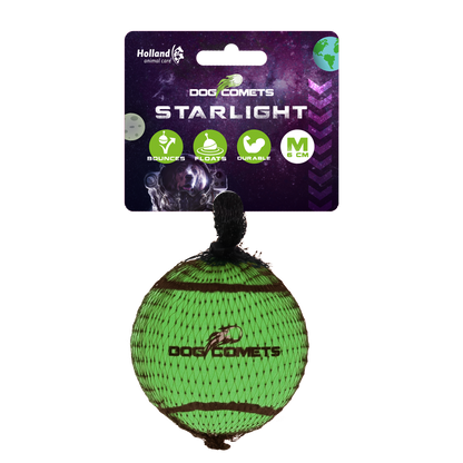 Dog Comets Tennisbal Starlight M Groen