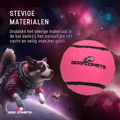 Dog Comets Tennisbal Starlight L Roze (2-pack)