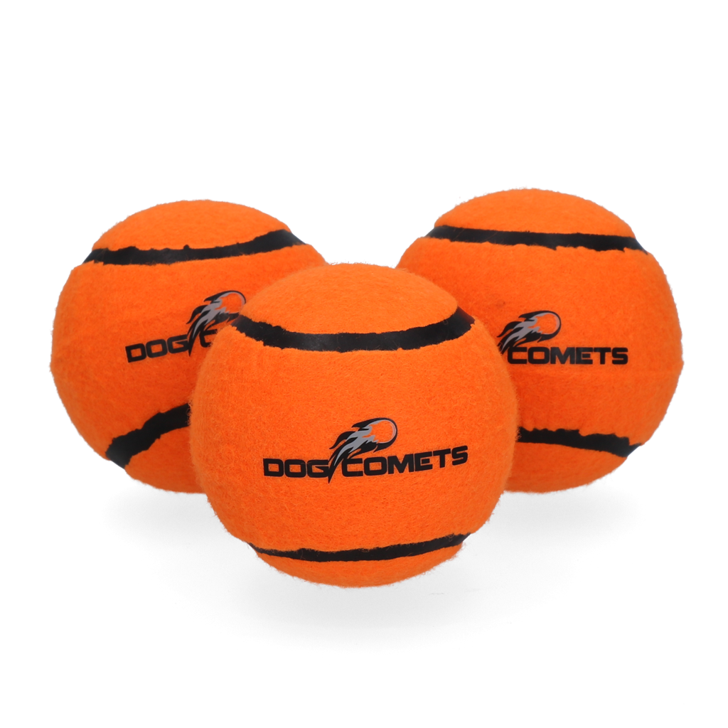 Dog Comets Tennisbal Starlight M Oranje (3-Pack)