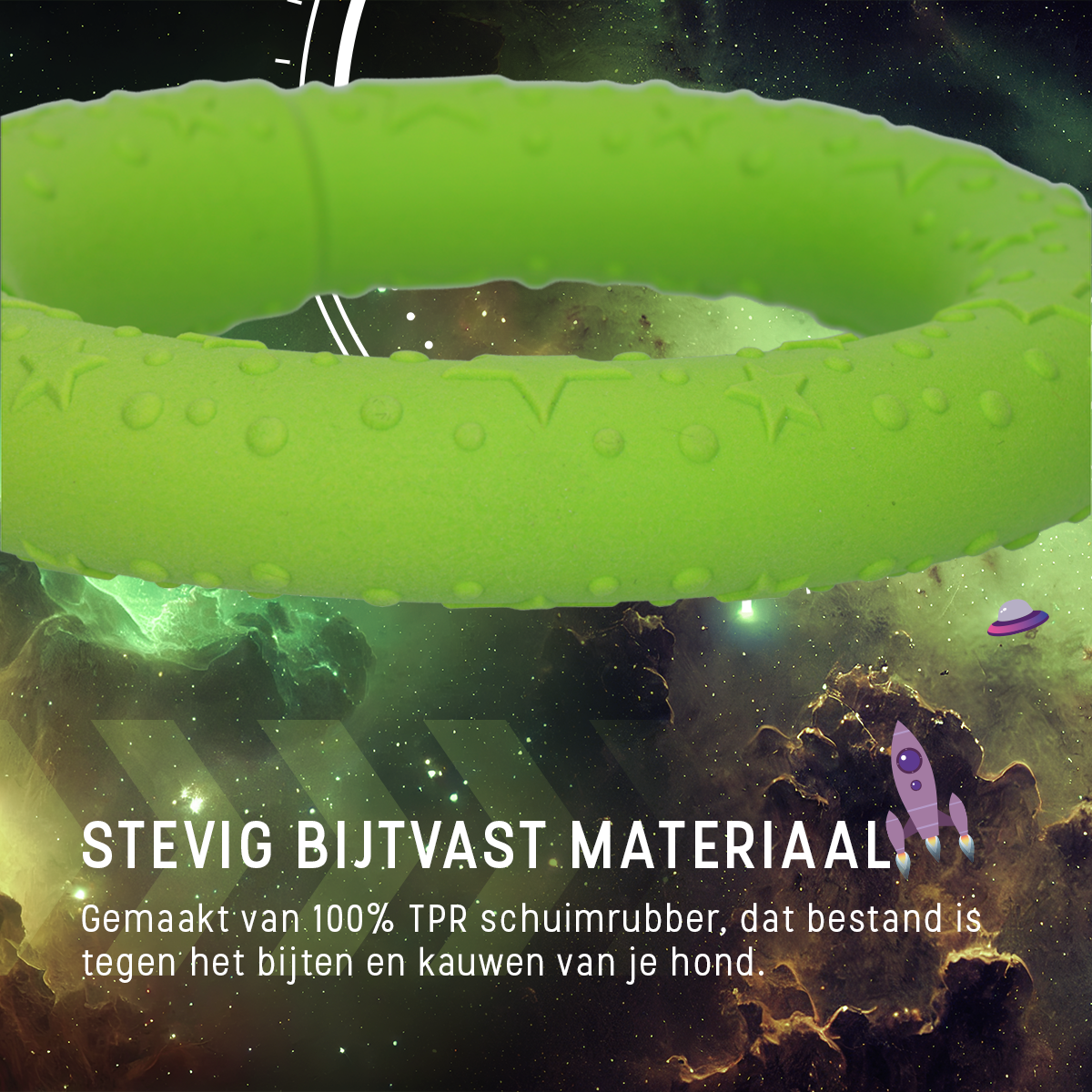 Dog Comets UFO Ring Groen M