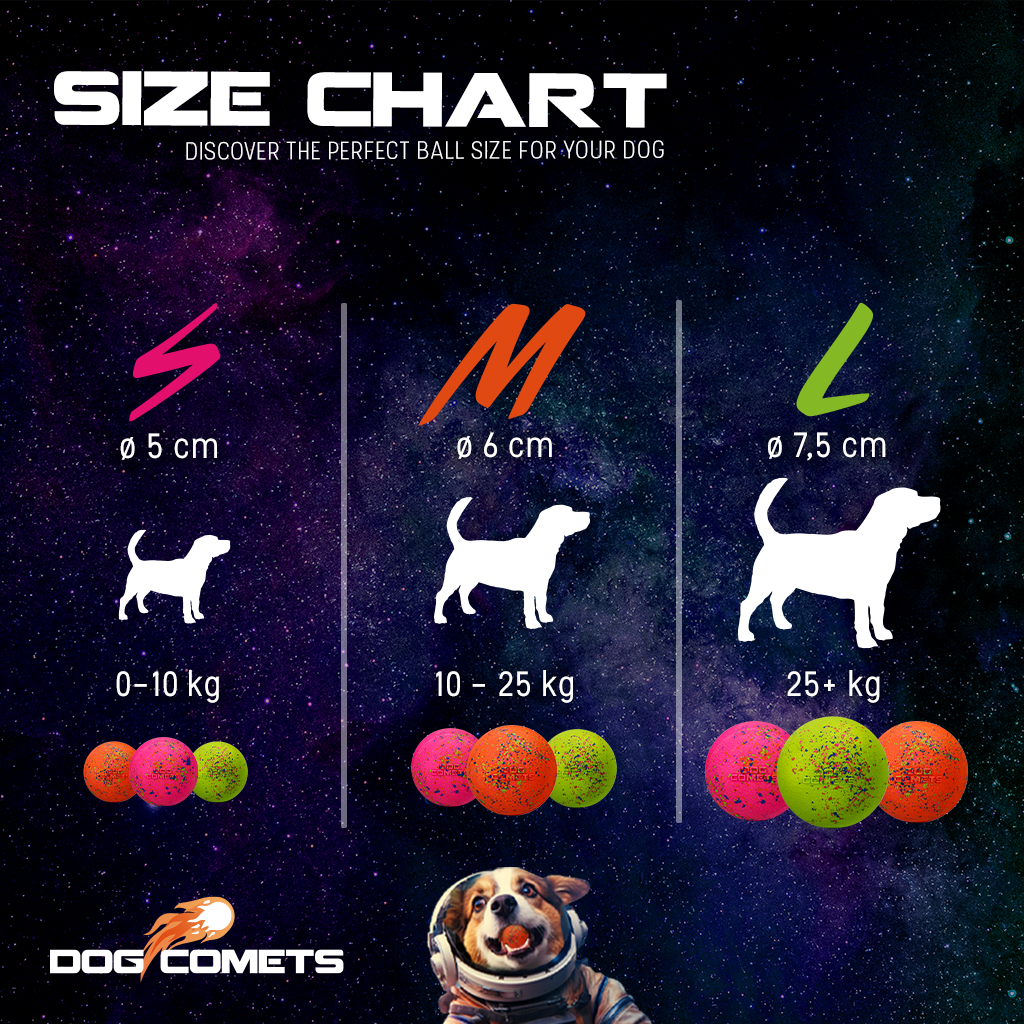 Dog Comets Stardust Oranje M (2-Pack)