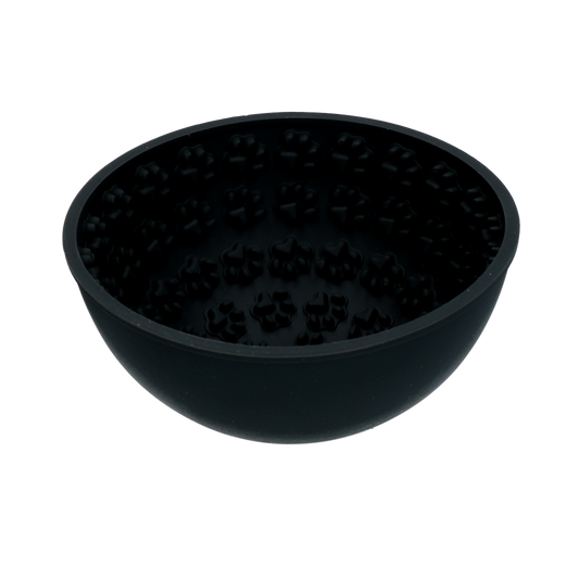 Eat Slow Live Longer Lick Mat Wobble Bowl Grijs