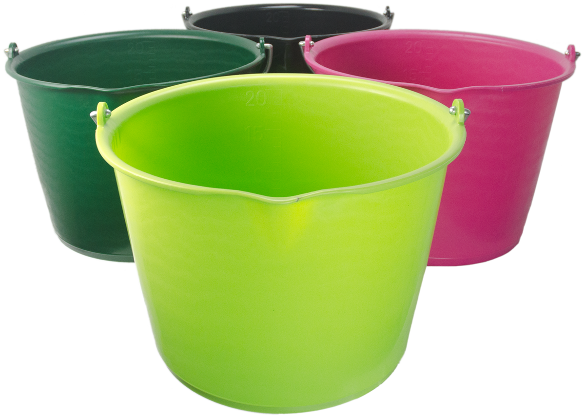 Emmer 15 l met schenktuit Roze