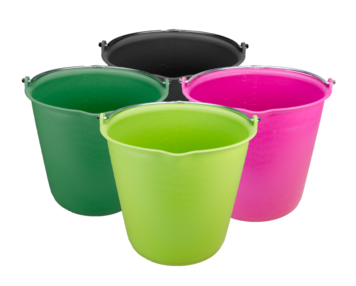 Emmer 15 l met schenktuit Roze