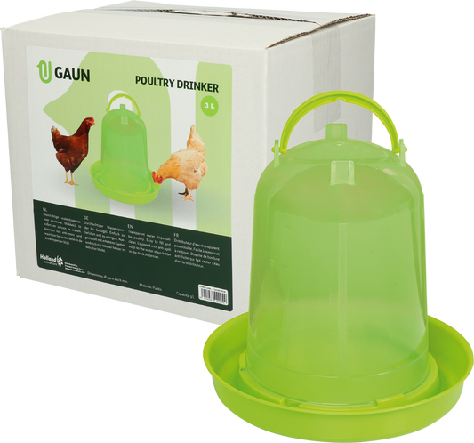 Gaun Pluimvee Drinktoren Limoengroen 3 l