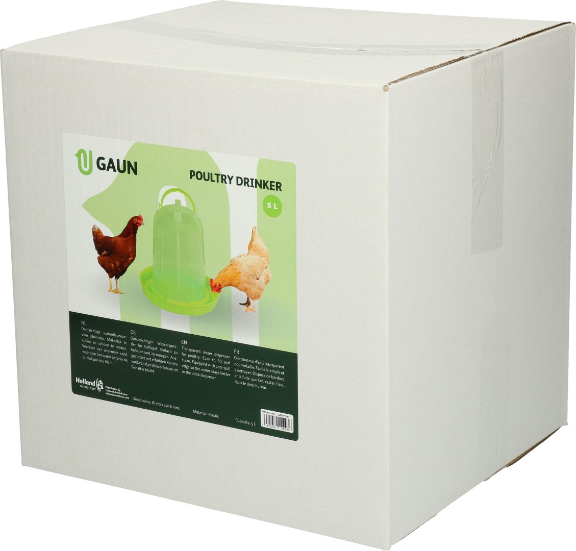 Gaun Pluimvee Drinktoren Limoengroen 5 l