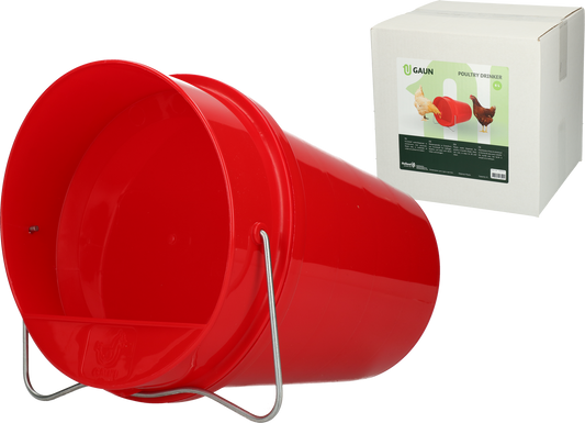 Gaun Pluimvee Drinkemmer Kunststof 6 l Rood