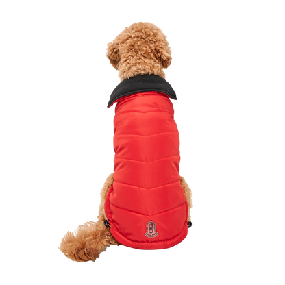 Goo-eez Mock Neck Signature Wrap Jacket M Rood/Zwart