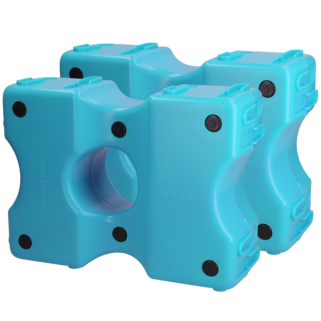 Vplast Cavaletti Hindernisblokken 2 st Blauw