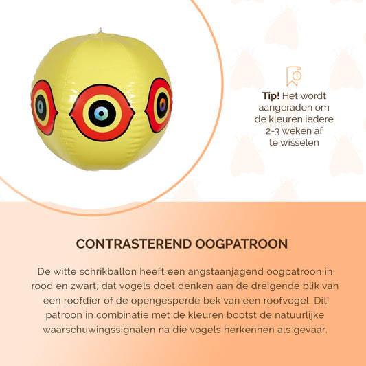 Knock Pest Schrikballon Geel