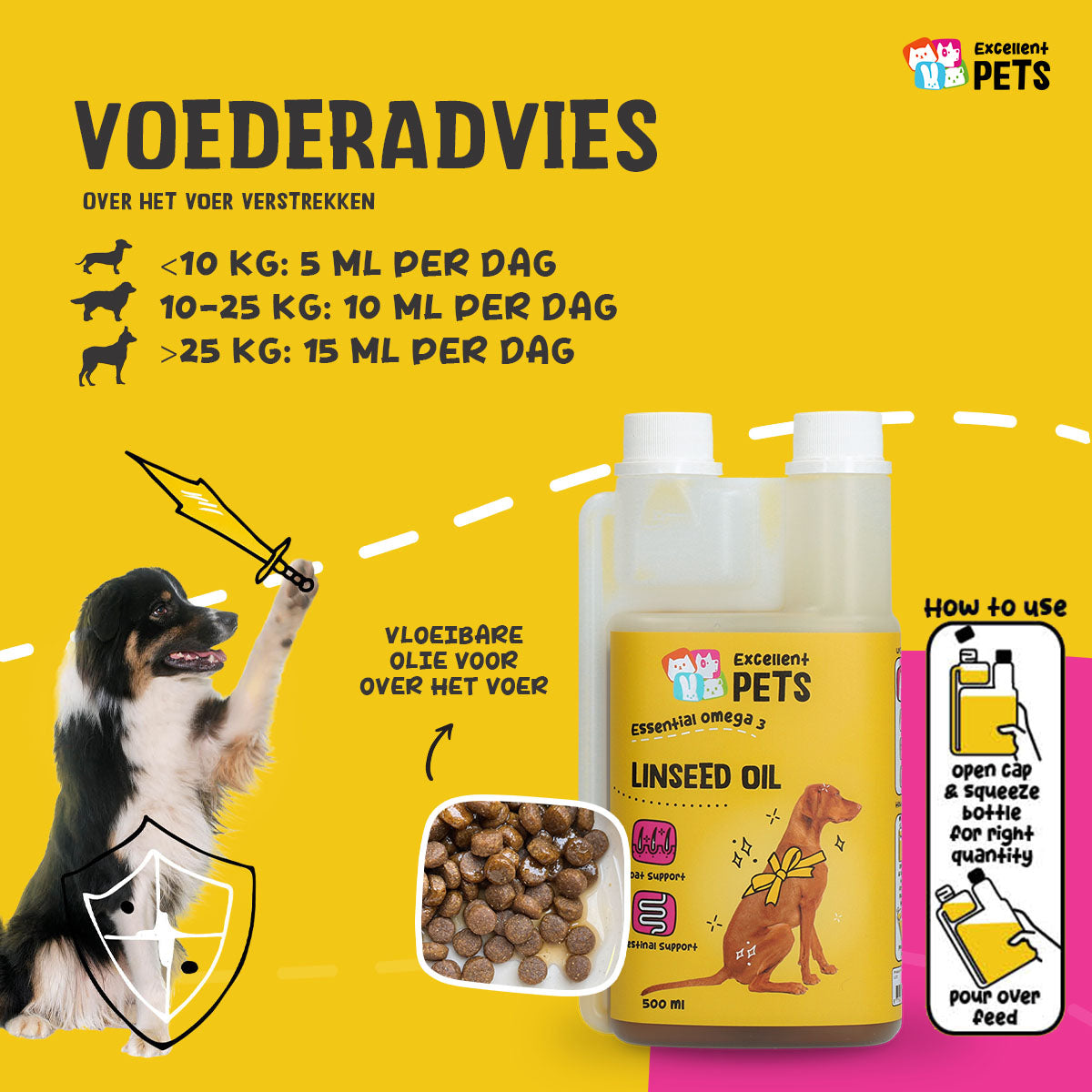 Excellent Pets Linseed Oil 500 ml