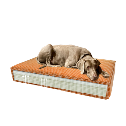 Madison Orthopedisch Kussen Velvet Oranje S