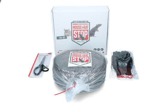 Mouse & Rat Stop RVS Staalwol 1 kg Set
