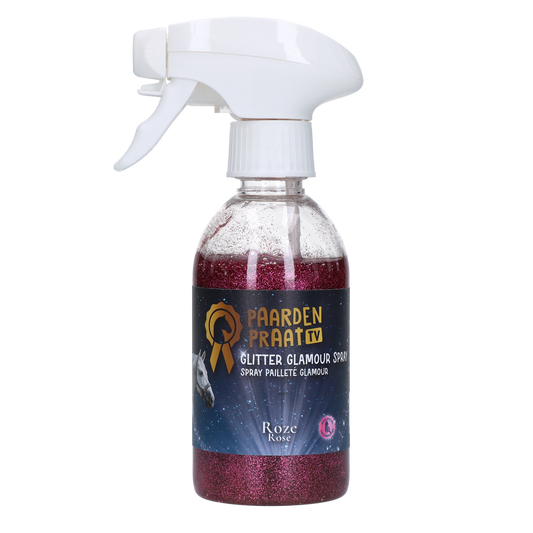 Paardenpraat TV Glitter Glamour Spray Roze