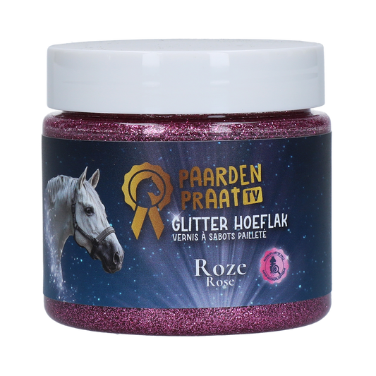 Paardenpraat TV Glitter Hoeflak Roze