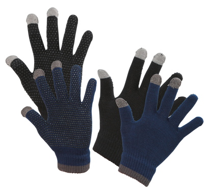 Rijhandschoen Magic Touch zwart 1size4all