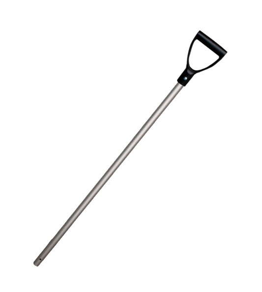 Schop steel aluminium 28x105 cm Zwart handvat