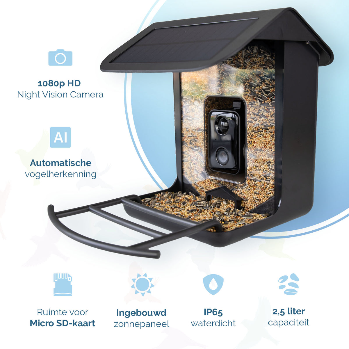 AI Bird Feeder met Camera