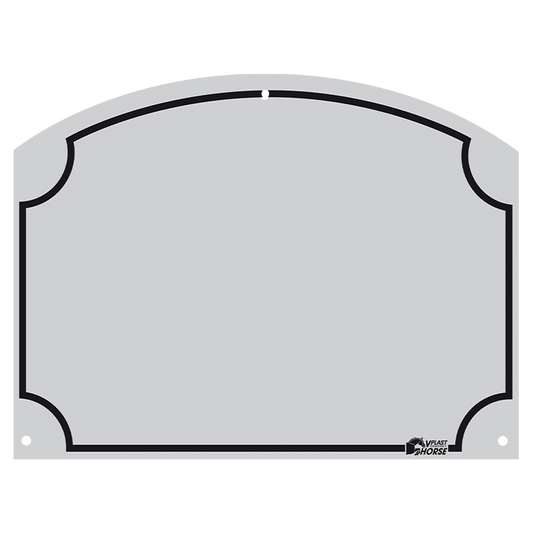 Stal Naamplaatje 70x95 mm 