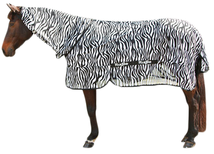 Vliegendeken Zebra incl. nekdeel 185 cm