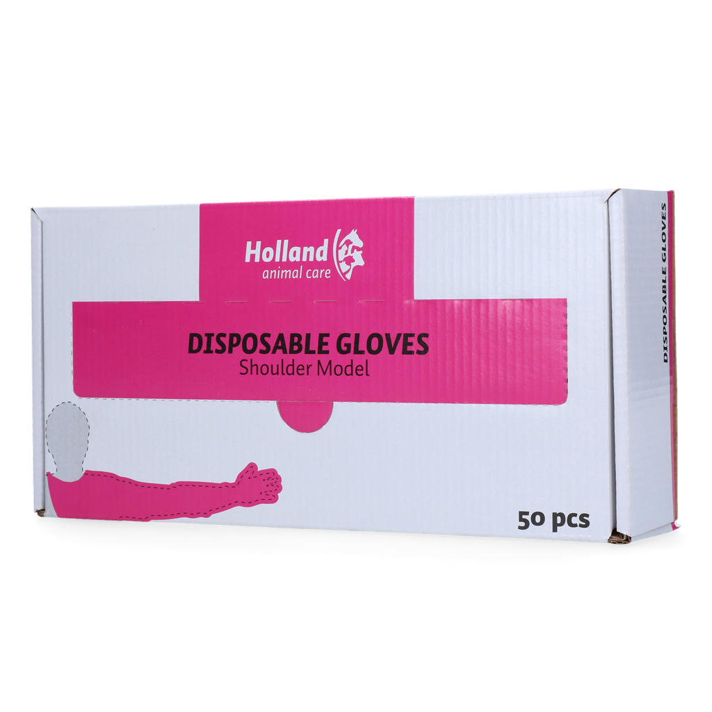 Wegwerp handschoen Schoudermodel roze